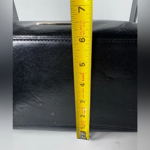 Brahmin Duxbury Satchel Black Charleston Leather Zip Top handle crossbody - Picture 6 of 14